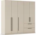 Produktbild: OTTO home Kleiderschrank Mehrzweckschrank Aktenschrank Möbel Mietswohnung Schlafzimmer AVOLA (3 verschiedene Ausstattungen BASIC/CLASSIC/PREMIUM (inkl. SOFT-CLOSE) mit hochwertigen Stangengriffen aus Metall in Schwarz MADE IN GERMANY