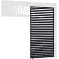 Produktbild: Weide Horizontale Lamellenwand für Weide Pergola 0,93m in Anthrazit aus Aluminium