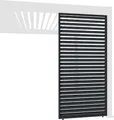 Produktbild: Horizontale Lamellenwand für Pergola | aus Aluminium | 3 Maße | Anthrazit