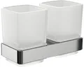Produktbild: Doppelglashalter Emco Loft chrom/Kristallglas satiniert 052500100