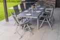 Produktbild: KETTLER BasicPlus Garten-Essgruppe, silber, Alu/Textilene, Tisch 180/240x100cm, 6 Klappstühle