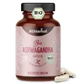 Produktbild: Ashwagandha Kapseln Bio 150 Stück | hochdosiert 1500mg pro Tagesdosis | fein gemahlenes Ashwagandha Pulver in Bio-Qualität | bedeutende Rolle im indischen Ayurveda | vom Achterhof