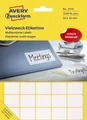 Produktbild: Avery Zweckform Etikett 3318 3318 Universal-Etiketten - 22 x 18 mm weiß 1.200 Etiketten/30 Bla