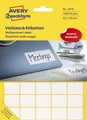 Produktbild: Avery Zweckform® 3318 3318 Universal-Etiketten - 22 x 18 mm, weiß, 1.200 Etikett
