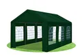 Produktbild: Stabilezelte Partyzelt 3x6 Classic Premium PVC 400 g/m² wasserdicht inkl. Seiten Festzelt Gartenzelt Grün