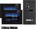 Produktbild: Video Türsprechanlage mit Smartphone App für 1 Familienhaus, Schwarz, 2x Monitore, Balter EVO WLAN Schwarz