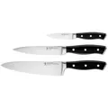 Produktbild: HENCKELS by ZWILLING Messer-Set Accent (Set, 3-tlg), Rostfreier Klingenstahl, Ergonomische Griffe schwarz