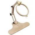 Produktbild: Nurge Verstellbarer Sitzständer, Halter, Kreuzstich, Tapisserie-Ring, Beige, Buchenholz, Rund