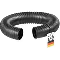 Produktbild: Wiltec - Flexibler Förderschlauch – Länge 0,5 m, Innendurchmesser 25 mm (1') – schwarz – Spiralschlauch mit Verstärkungsspirale – Saugschlauch für