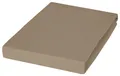Produktbild: Janine Jersey Spannbettlaken Spannbetttuch Baumwolle taupe 150 x 200 cm