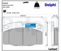 Produktbild: Delphi LP415 Bremsbelagsatz für Scheibenbremse Bremsbelagsatz