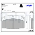 Produktbild: DELPHI Bremsbelagsatz, Scheibenbremse LP415 für OPEL