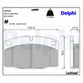 Produktbild: DELPHI Bremsbelagsatz Scheibenbremse LP415 für ASTRA OMEGA ASCONA TR T85 CC OPEL