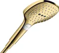 Produktbild: hansgrohe Duschkopf Raindance Select E, Handbrause 120mm, 3 Strahlarten, Polished Gold Optic