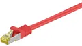 Produktbild: RJ45 patchkabel, CAT 6A S/FTP (PiMF), 500 MHz z CAT 7 kable surowym, Czerwony -