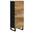 Produktbild: vidaXL Highboard Highboard mit 3 Türen 40x33x110 cm Massivholz & Eisen (1 St)