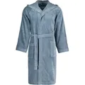 Produktbild: Vossen Unisex-Bademantel Texas Kurzmantel mit Kapuze Velours, Kurzmantel mit Kapuze, 100% Baumwolle grau XXL