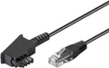 Produktbild: Goobay 51234 TAE-F Anschlusskabel für DSL / VDSL, 6 m, Schwarz - TAE-F-Stecker >