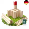 Produktbild: Ocean 5 Kubb - Original Wikinger Spiel | Premium Holzspiel im Stoffbeutel mit