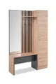 Produktbild: Finori Kompaktgarderobe, Holzwerkstoff, Dekor Artisan Oak/anthrazit, Maß: B x H x T ca.: 122 x 190 x 37 cm