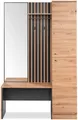 Produktbild: finori Kompaktgarderobe Garderobe Medan Artisan Oak anthrazit 122 x 190 x 37 cm