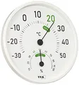 Produktbild: TFA Dostmann Analoges Thermo-Hygrometer, 45.2045.02, für innen und außen, mit farbigen Komfortzonen, weiß, L130 x B20 x H165 mm