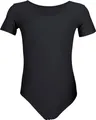 Produktbild: Aquarti Mädchen Gymnastikanzug Kurzarm Ballett Trikot, Farbe: Schwarz, Größe: 122