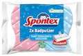 Produktbild: Spontex Badputzer Badschwämme, geeignet für alle Flächen im Bad, extra griffige Form, Farbe nicht frei wählbar, 1 x 2 Stück