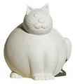 Produktbild: GILDE Dekofigur Katze 'Molli' - Deko Wohnzimmer - Geschenk Katzenliebhaber - Farbe: Creme matt - Höhe 29 cm