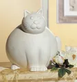 Produktbild: Gilde Katze Molli creme sitzend 29 cm hoch aus Porzellan 31864 Dekofigur