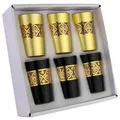 Produktbild: Saharashop Marokkanische Teegläserset Atay Cay Gläser De Luxe Gold/Schwarz