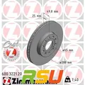 Produktbild: 2x Zimmermann Bremsscheibe COAT Z 600.3221.20 Höhe 50 mm Lochkreis 112 mm