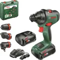 Produktbild: Bosch Akkuschrauber AdvancedDrill 18 Set (2 Akkus, 18 V, 3 Aufsätze, im Koffer)