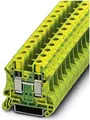 Produktbild: Phoenix Safe CONTACT Schutzleiter-Reihenklemme UT 10-PE, 3044173, Grün/Gelb, AWG 20 - 6, 1 Stück