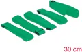 Produktbild: DELOCK 18706 - Klett-Kabelbinder, 300 mm, x 20 mm, 5 Stück, mit Schlaufe, grün