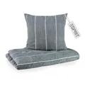 Produktbild: Esprit Flanell Bettwäsche 155x220 Baumwolle Grau - Luxus Bettwäsche-Set 2teilig Öko - kuschelig warm & flauschig - 155 x 220-1 Bettwäschebezug und 1 Kopfkissenbezug 80x80cm - Herbst & Winter