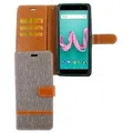 Produktbild: Wiko Lenny 5 Handyhülle Bookcover Grau