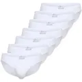 Produktbild: TOM TAILOR Herren Slips, 7er Pack - Mini-Slip, Briefs, Pure Cotton, Jersey, uni Weiß L