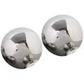 Produktbild: Edelstahl Deko Kugel 2er Set gl‰nzend poliert ÿ 15 cm Dekokugel Schwimmkugel