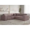 Produktbild: Ecksofa Designersofa CELES PREMIUM in Stoff Scala Lavendel Seite Universal - Rosa