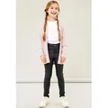 Produktbild: Name It Strickjacke NKFVICTI – Cardigan ohne Verschluss aus Feinstrick unifarben, casual, regular fit, Feinstrick, V-Ausschnitt lila 158/164 EU