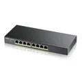 Produktbild: Zyxel GS1900-8HP V3 Smart Managed Switch 8x Gigabit Ethernet (8x PoE+ max. 70 Watt), Layer 2, Desktop, Lüfterlos GS1900-8HP-EU0103F
