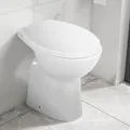Produktbild: Hohe Spülrandlose Toilette Soft-Close 7 Cm Höher Keramik Weiß