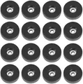Produktbild: 16 Gummifüße Ø 38 x 10 mm Stahleinlage Adam Hall 4906 Gerätefuß Möbelfüße Gummi