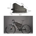 Produktbild: Wozinsky Fahrradtasche für das Fahrradrahmenrohr – 3,5 l, Grau (WBB15BK)