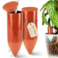 Produktbild: LIVONDO Terracotta Gießhilfe (2X 530 ml) handgefertigt für Bewässerung Zimmerpflanzen | Wasserstandsanzeiger Pflanzen | Watering can | Gießkanne Zimmerpflanzen