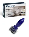 Produktbild: Kopp UNO Steckdosenbürste in blau/grau - Praktische & kompakte Rundbürste für Steckdosen - Robust, langlebig & einfach in der Anwendung - Vielseitig einsetzbar für Haushalt, Büro & unterwegs