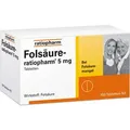 Produktbild: Folsäure-Ratiopharm 5 mg Tabletten 100 St