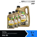 Produktbild: Total Quartz Ineo Efficiency 0W-30 BMW LL ACEA C3 Motoröl 5+3 Liter = 8 Liter