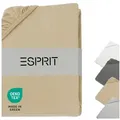Produktbild: Esprit Spannbettlaken PREMIUM Spannbettlaken, Mischgewebe, Gummizug: rundum, (1 Stück), 200 x 200 cm in Beige beige 200 cm x 200 cm